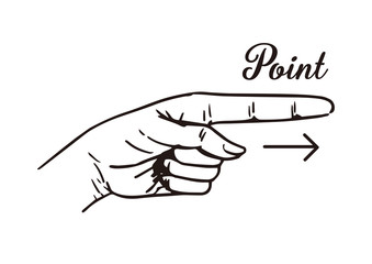 ハンドサイン ポイント