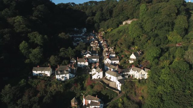Picturesque fishing village of Clovelly on the North Devon Coast, Devon,  England