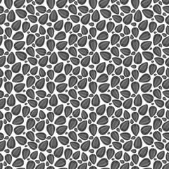 Sunflower seeds seamless pattern. Healthy organic vegetarian snack