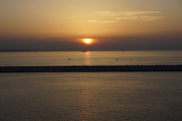 Coucher de soleil en Croatie