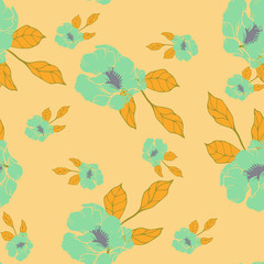 Beautiful seamless floral pattern background.