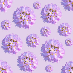 lilac spring flowers seamless  pattern