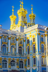 Ekaterininsky Palace, Tsarskoye Selo (Pushkin) suburb of Saint Petersburg. Russia.