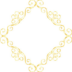 Gold Diamond antique pattern frame