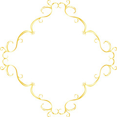Gold Diamond antique pattern frame