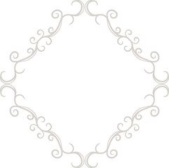 White Diamond antique pattern frame