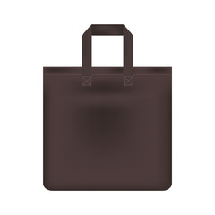 Tote shopping bag mockup on isolated background.