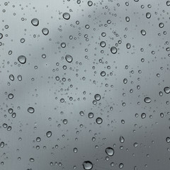 water drop on glass window texture background