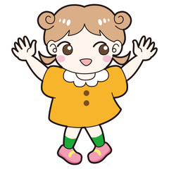 女の子　おしゃれ　キャラクター　喜ぶ