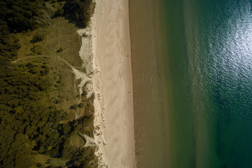 Eastern coast of Baltic sea at Liepaja, Latvia.