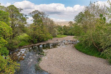Fototapeta na wymiar The River Rawthey near Sedbergh, Cumbria, England, UK