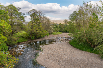 The River Rawthey near Sedbergh, Cumbria, England, UK