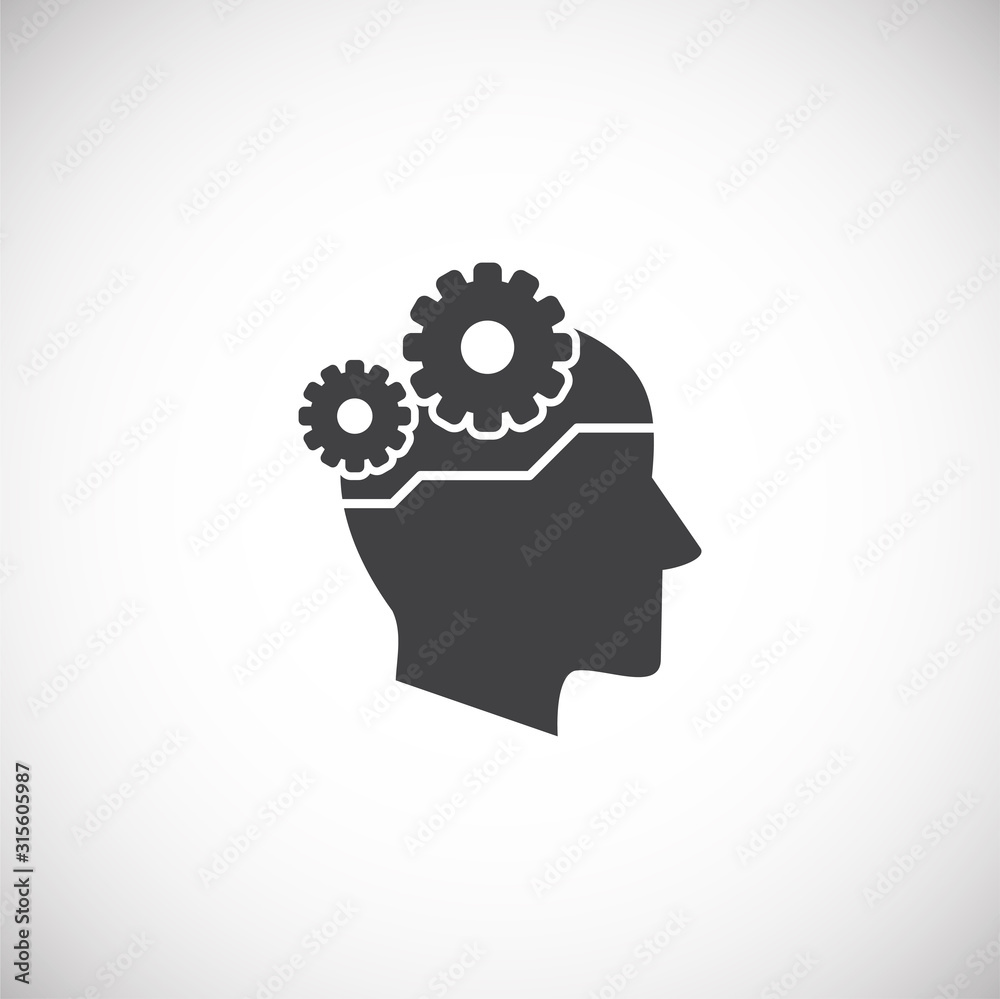 Poster ai related icon on background for graphic and web design. simple illustration. internet concept symb