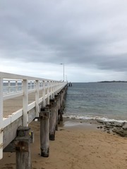 Walkway bridge to pier