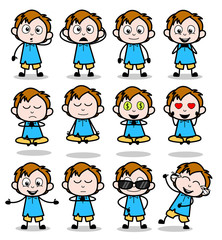 Lovely Comic Office Guy - Set of Concepts Vector illustrations