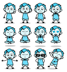 Poses Collection of Office Guy - Set of Concepts Vector illustrations