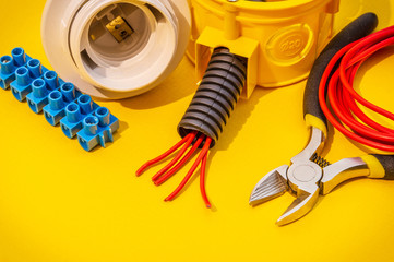 Spare parts, tool and wires for replacement or repair of electrical equipment