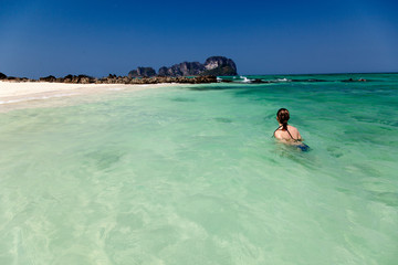 Girl on Koh Phi Phi island, Thailand