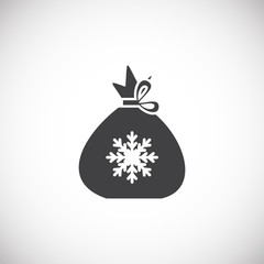 Christmas related icon on background for graphic and web design. Simple illustration. Internet concept symbol for website button or mobile app