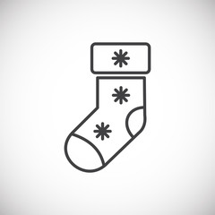 Winter related icon on background for graphic and web design. Simple illustration. Internet concept symbol for website button or mobile app