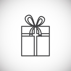 Winter related icon on background for graphic and web design. Simple illustration. Internet concept symbol for website button or mobile app