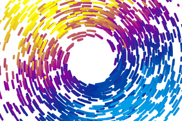 Colorful lines make up a spiral pattern background.
