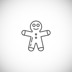 Winter related icon on background for graphic and web design. Simple illustration. Internet concept symbol for website button or mobile app