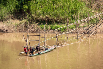 Fototapeta premium Bridge in Vang Vieng, Laos Southeast Asia.