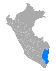Karte von Puno in Peru