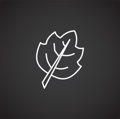 Autumn related icon on background for graphic and web design. Simple illustration. Internet concept symbol for website button or mobile app