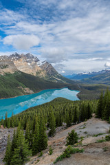 Beautiful Peyto Lake in Banff National Park, Rocky Mountains. 