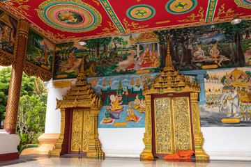 Buddist temple Vat Haysoke in Vientiane. Laos. Asia.