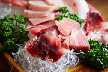 Otsukuri, Japanese fresh tuna sashimi 
