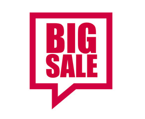 red vector banner big sale