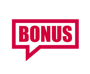 red vector banner bonus