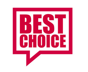 red vector banner best choice