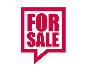 red vector banner for sale