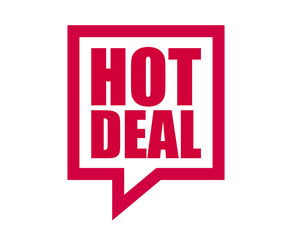 red vector banner hot deal