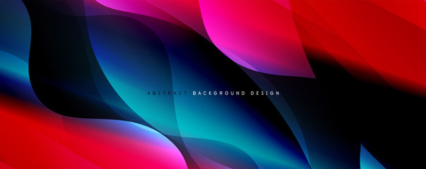 Trendy simple fluid color gradient abstract background with dynamic wave line effect. Vector Illustration For Wallpaper, Banner, Background, Card, Book Illustration, landing page