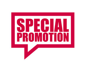 red vector banner special promotion