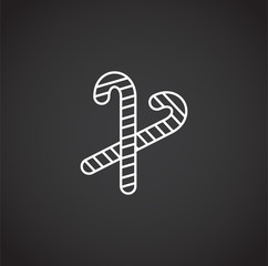 Winter related icon on background for graphic and web design. Simple illustration. Internet concept symbol for website button or mobile app