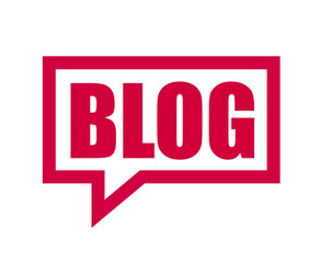 red vector banner blog