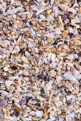 arrière plan corne broyée jardinage 