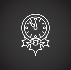 Winter related icon on background for graphic and web design. Simple illustration. Internet concept symbol for website button or mobile app