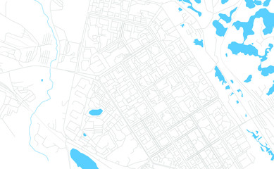 Norilsk, Russia bright vector map