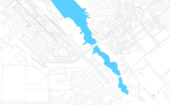 Volgodonsk, Russia bright vector map