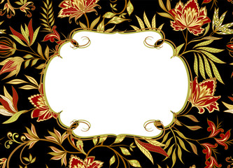 Background in ethnic traditional style.