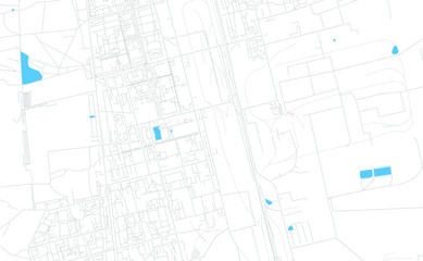 Elektrostal, Russia bright vector map