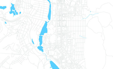Naklejka premium Miass, Russia bright vector map