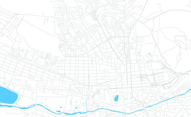 Fototapeta premium Pyatigorsk, Russia bright vector map